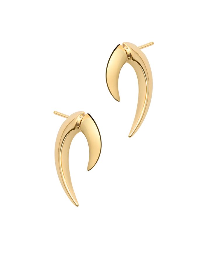 Talon earrings - yellow gold vermeil