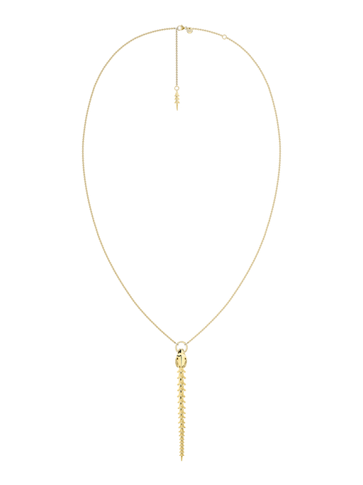 Serpent's trace drop pendant - yellow gold vermeil photo
