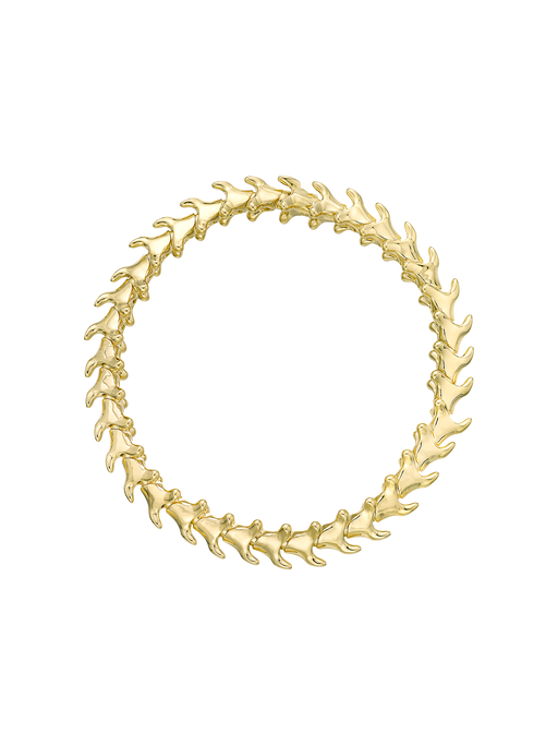Serpent's trace slim bracelet - yellow gold vermeil photo