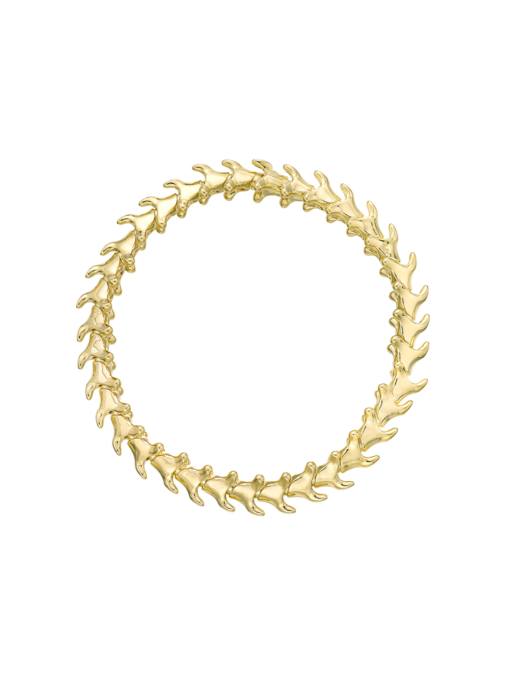 Serpent's trace slim bracelet - yellow gold vermeil