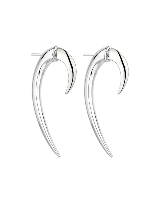 Hook size 1 earrings - silver photo