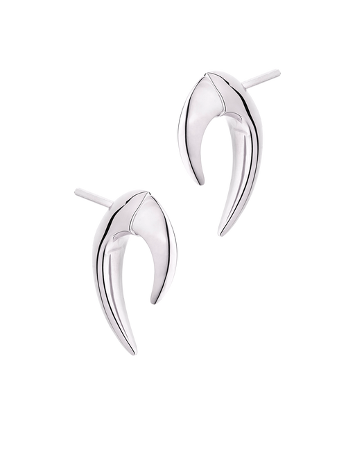 Talon mini earrings - silver photo