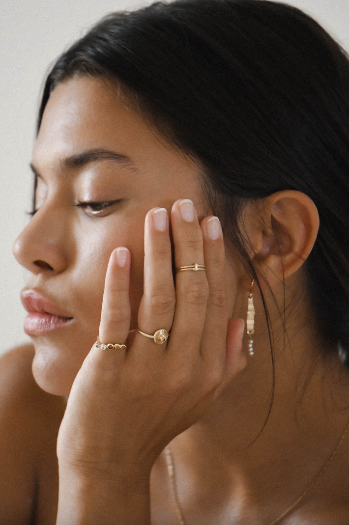 Lumières d'été gold ring