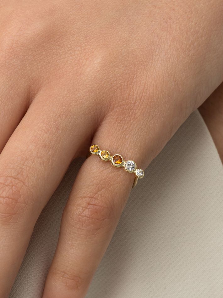 Lumières d'été gold ring