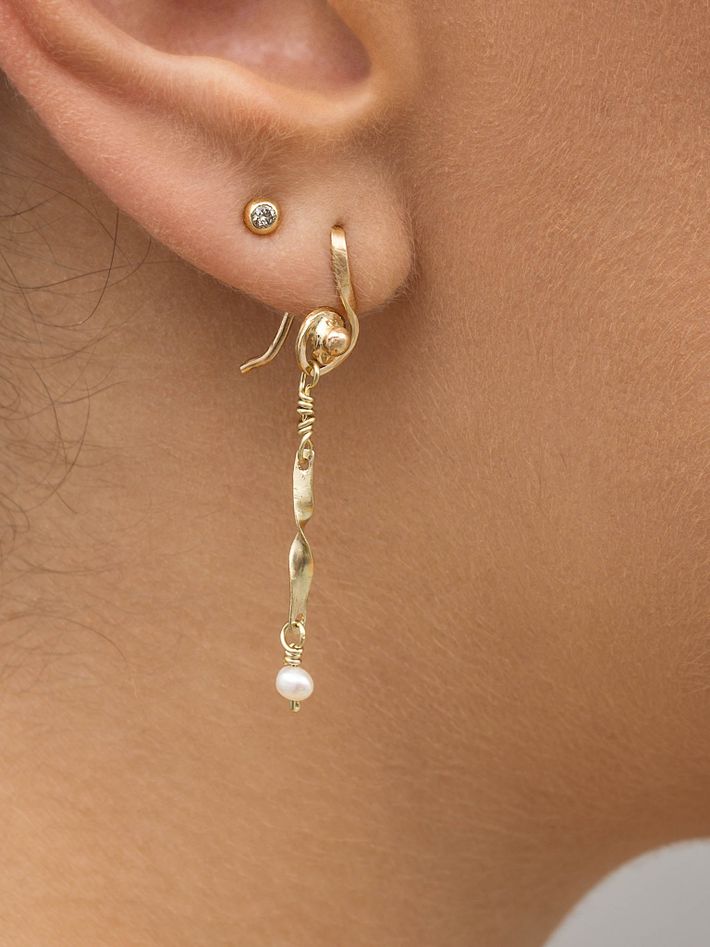 Coquille d'or earring