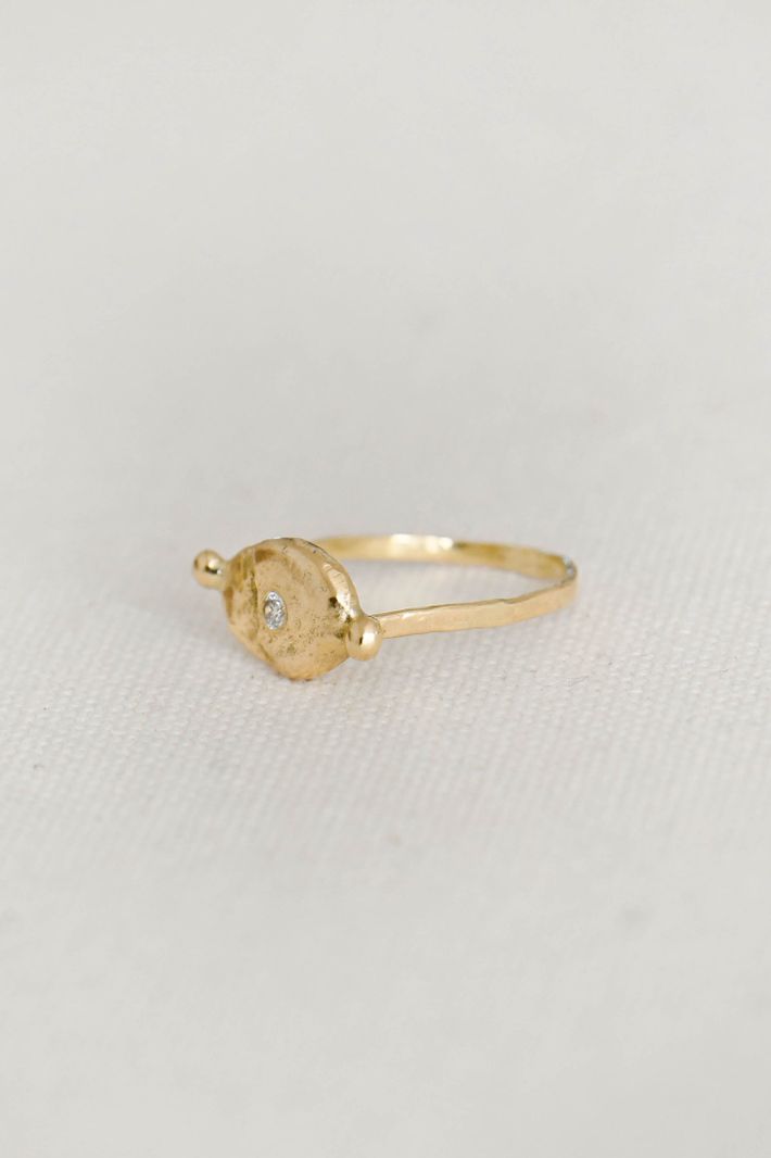 Oeil d'espoir gold ring