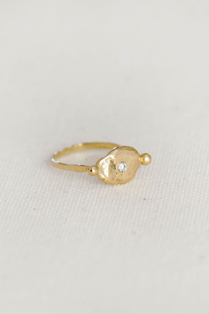 Oeil d'espoir gold ring