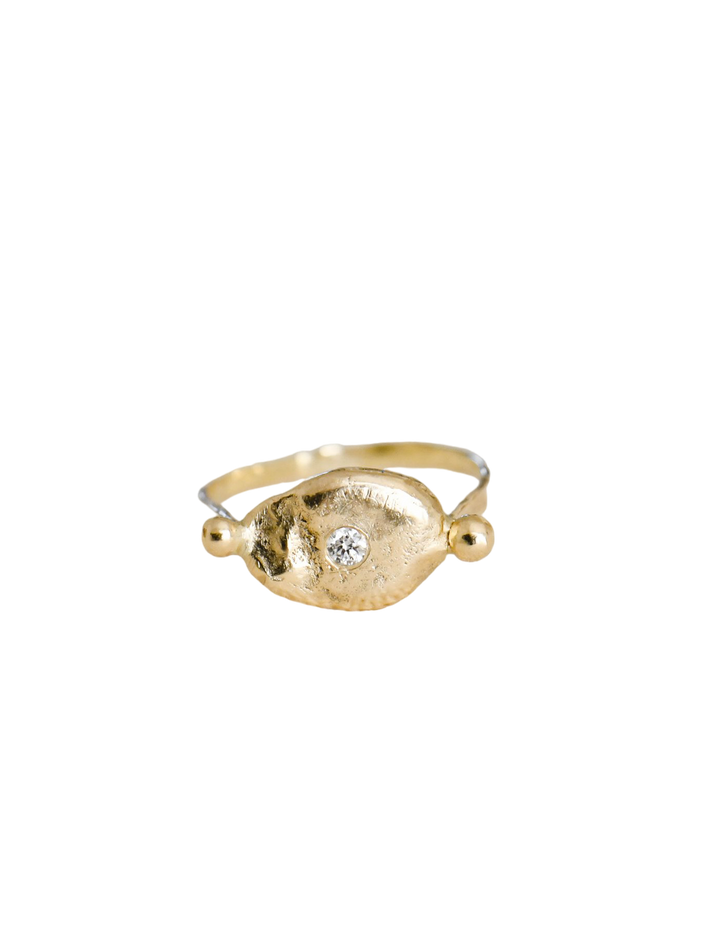 Oeil d'espoir gold ring