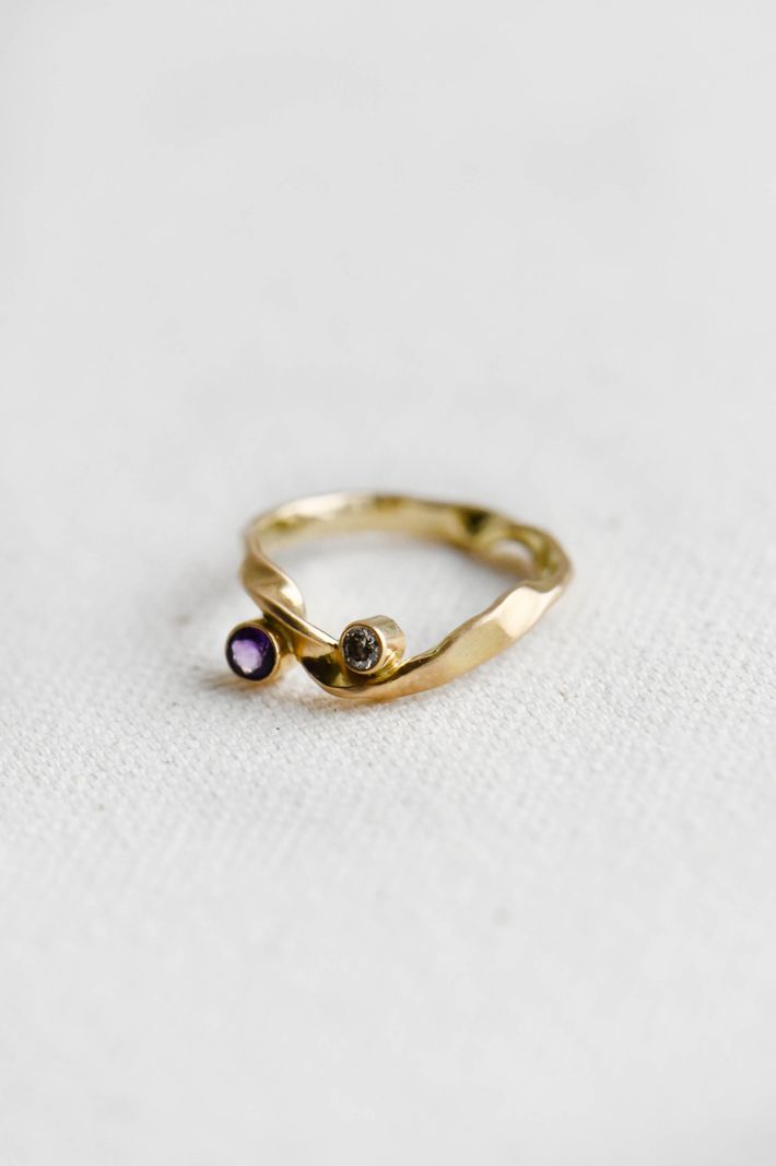 Vague d'éclat gold ring