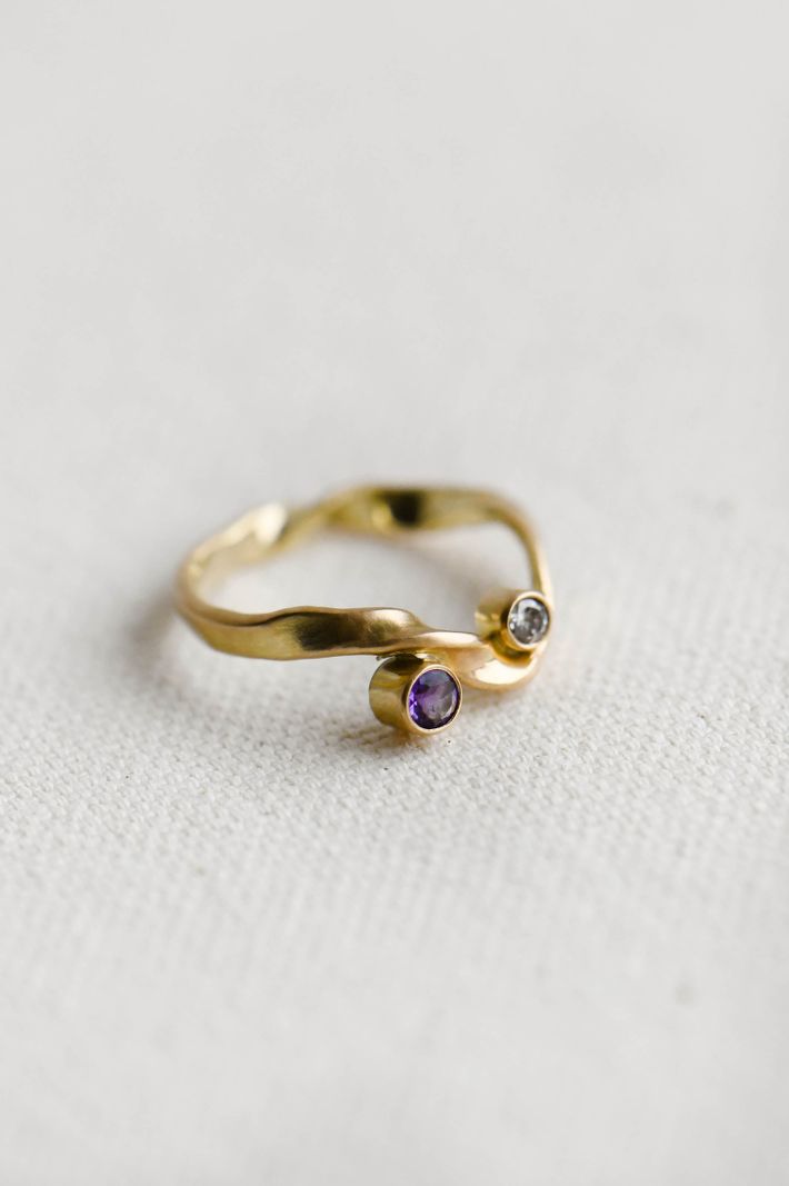 Vague d'éclat gold ring