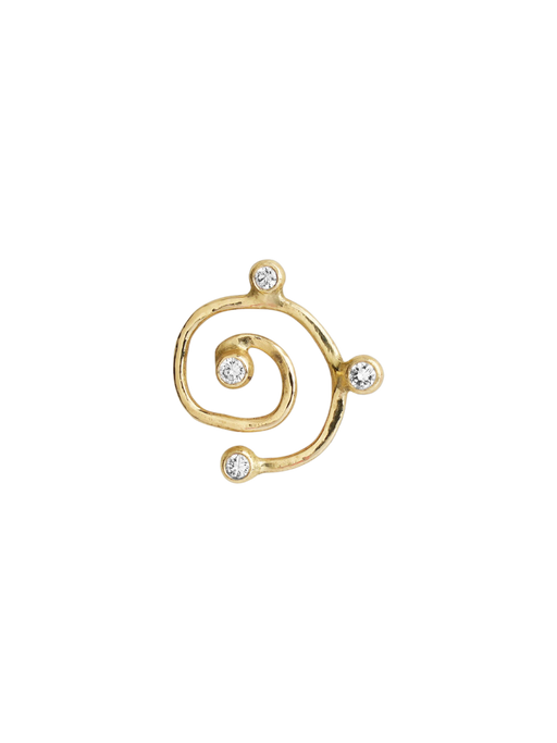 Galaxie de diamant gold earring photo