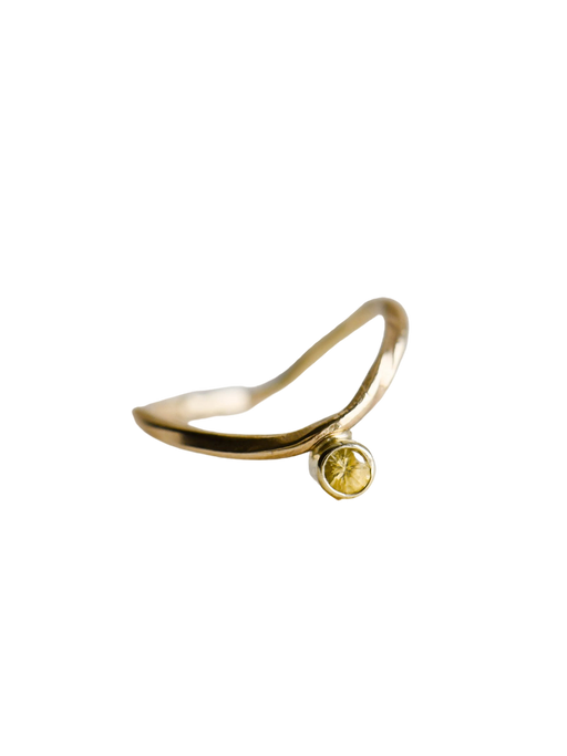 Vague vriellée gold ring photo