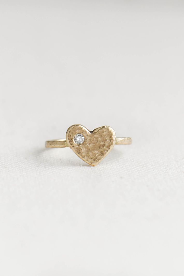 Mon coeur gold ring