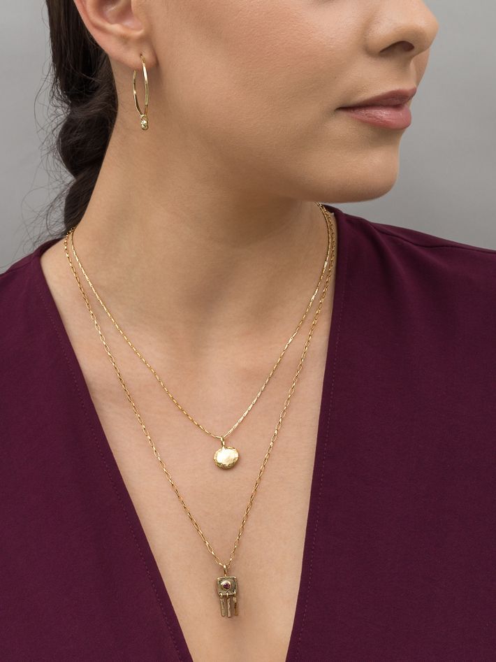 Espoir gold pendant necklace