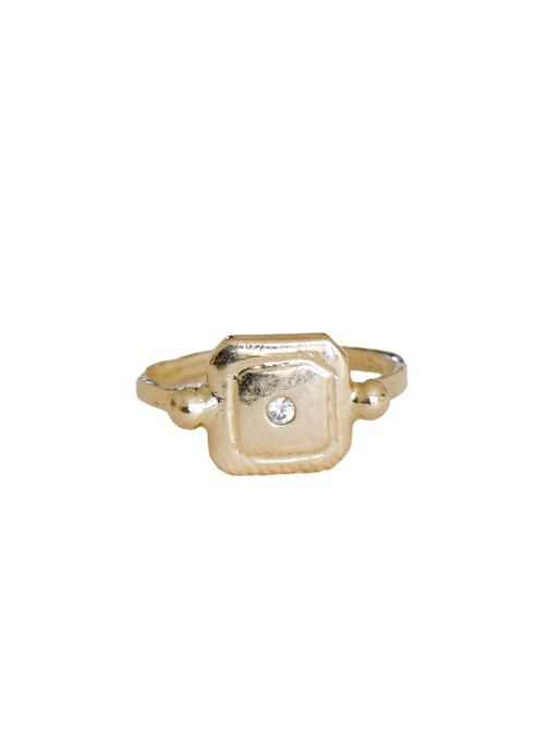 L'ancienne gold ring with diamonds photo