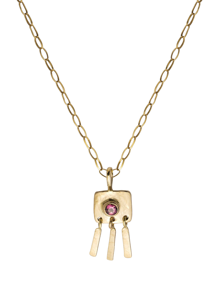 Deco necklace in gold