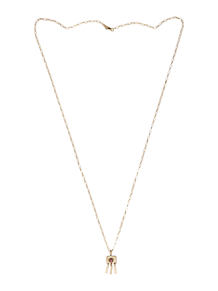 Deco necklace in gold