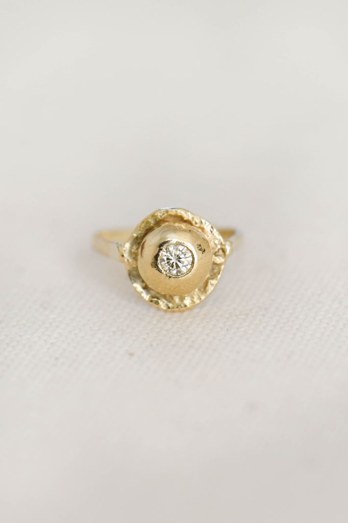 Fleur d'or gold ring