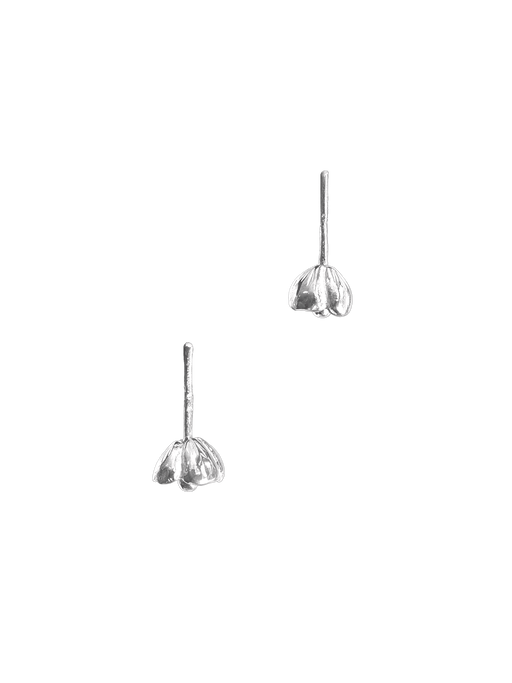 Rota short flower earrings sterling silver photo