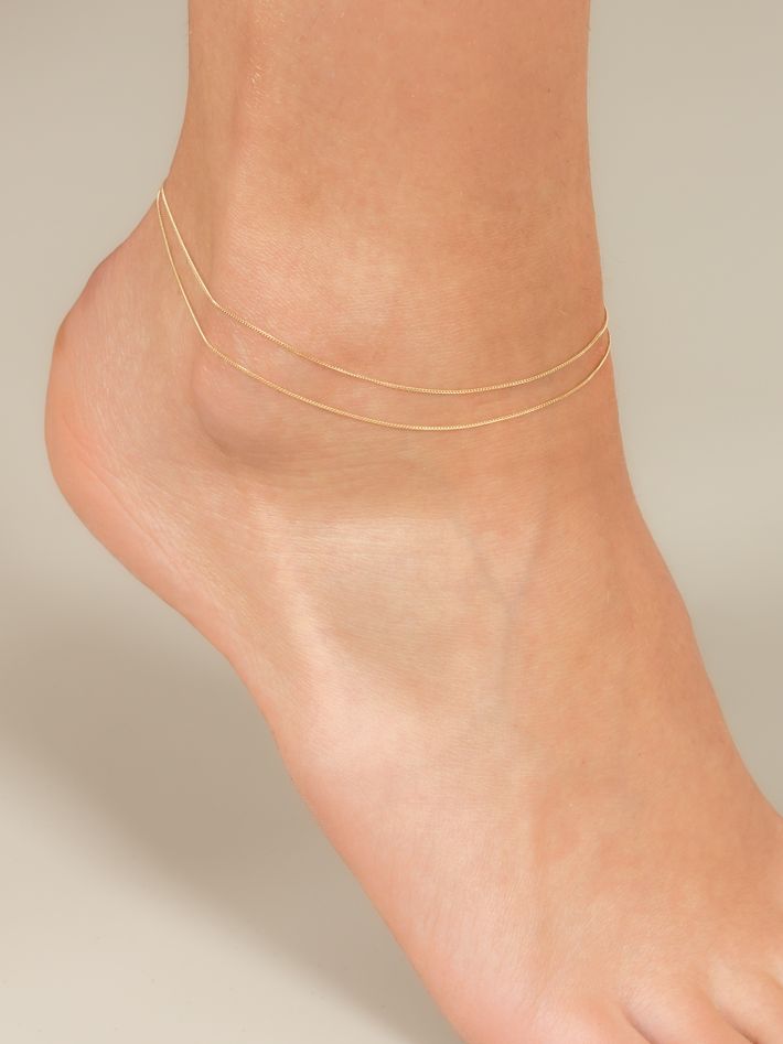 Aime double chain anklet