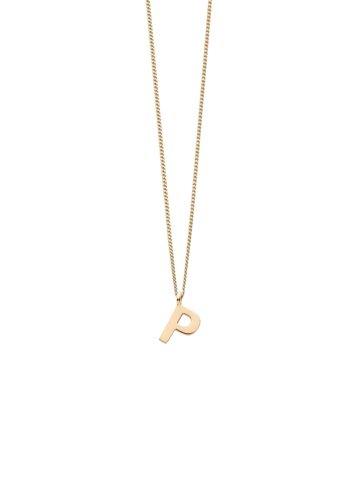 Note letter chain necklace