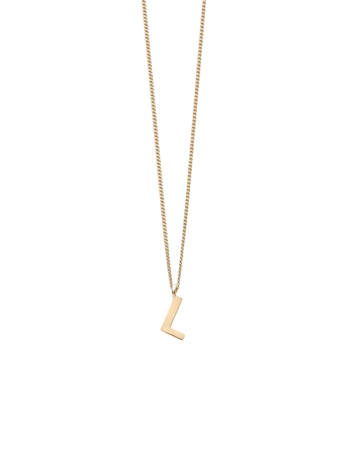 Note letter chain necklace