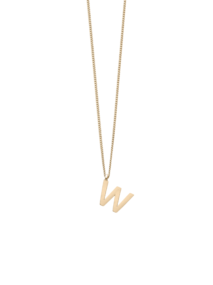 Note letter chain necklace