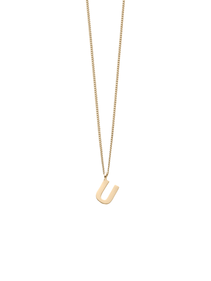 Note letter chain necklace