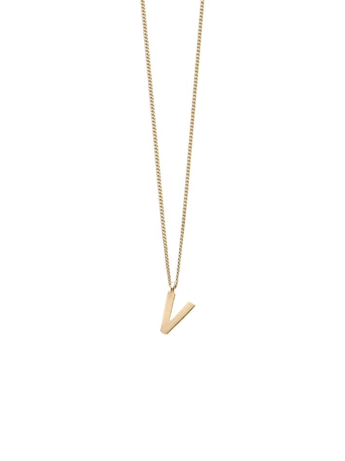 Note letter chain necklace