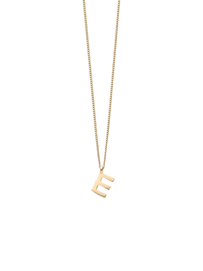 Note letter chain necklace