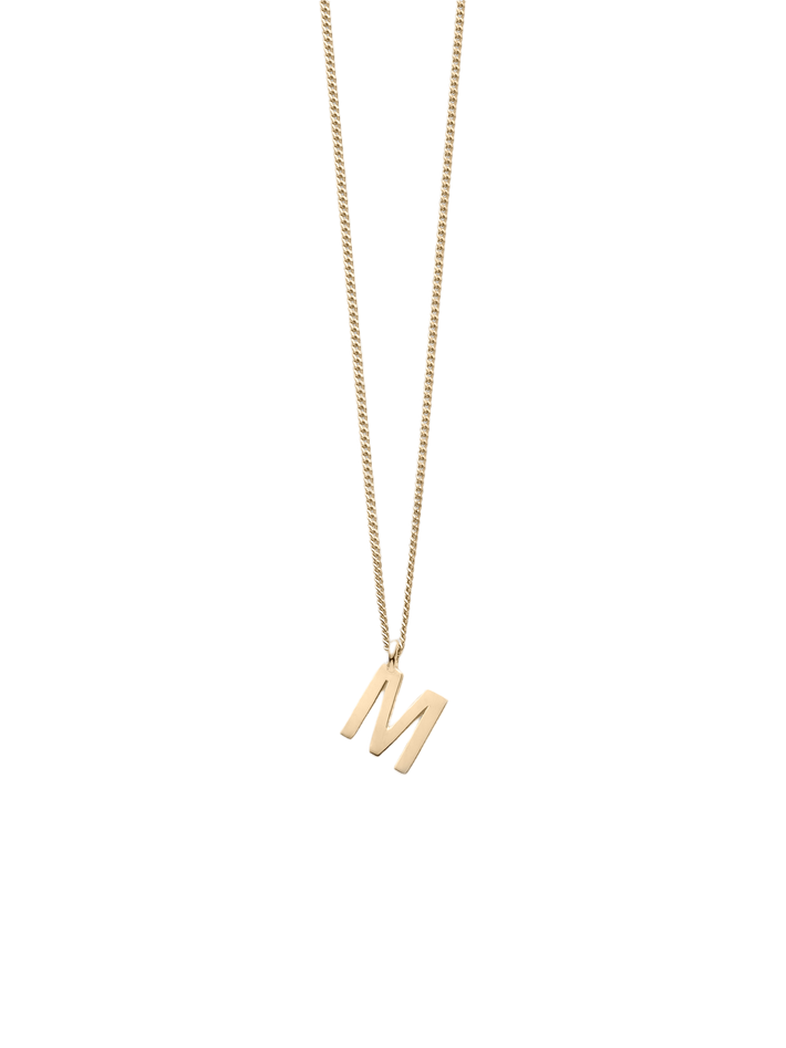 Note letter chain necklace