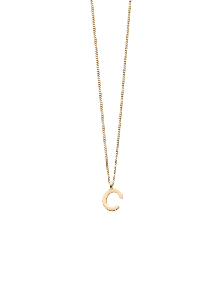 Note letter chain necklace