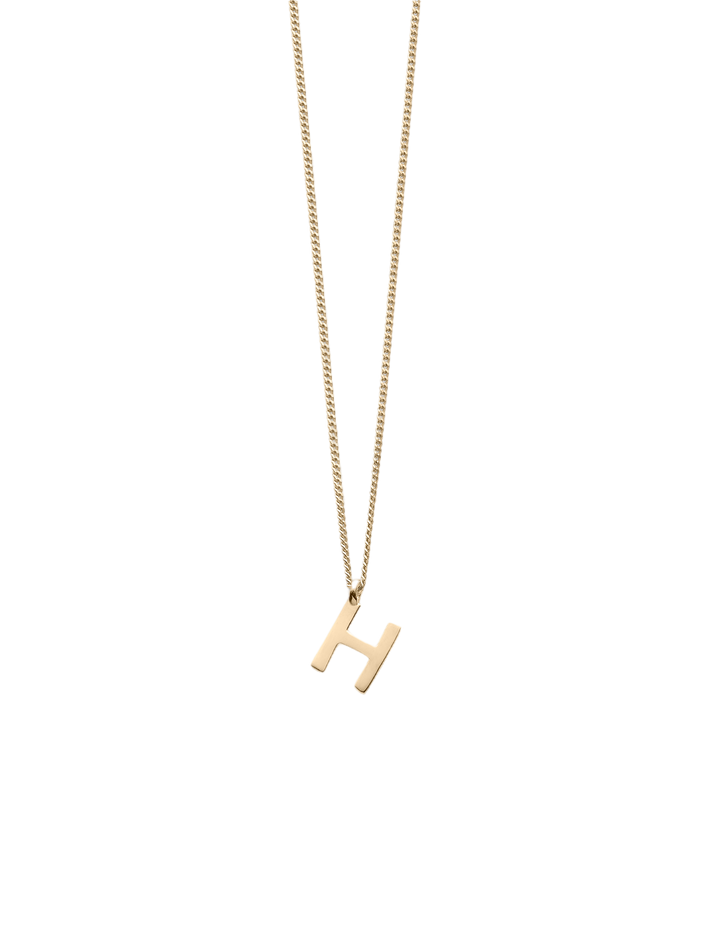 Note letter chain necklace