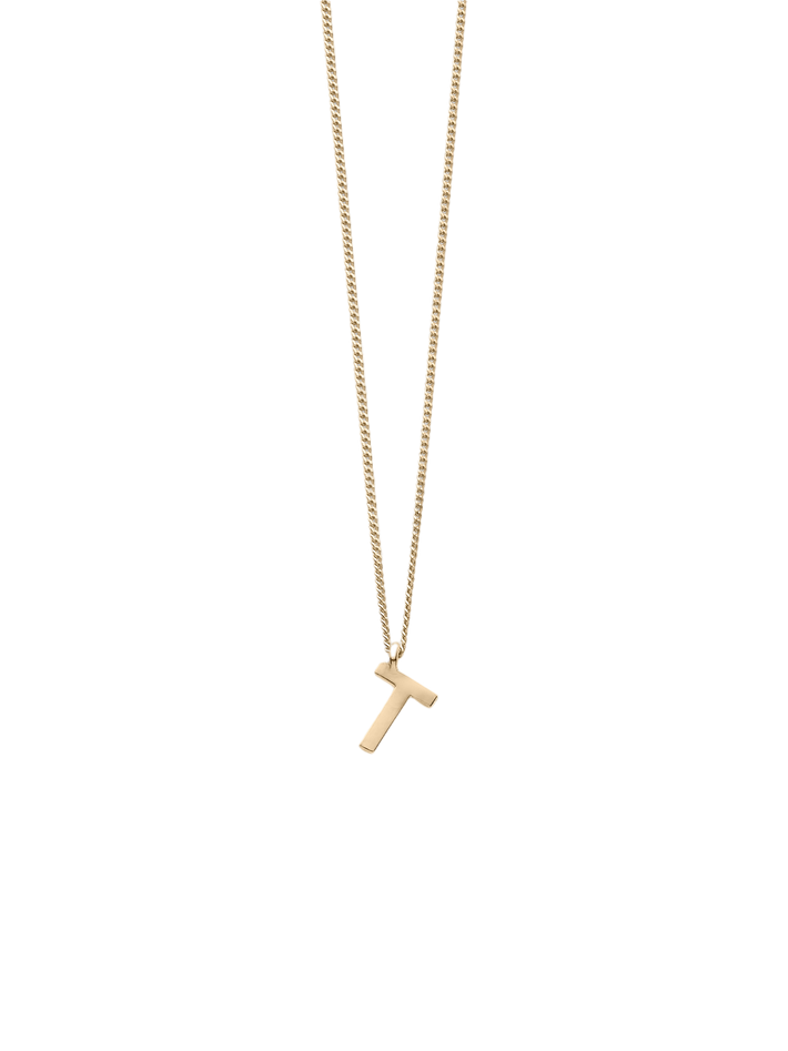 Note letter chain necklace