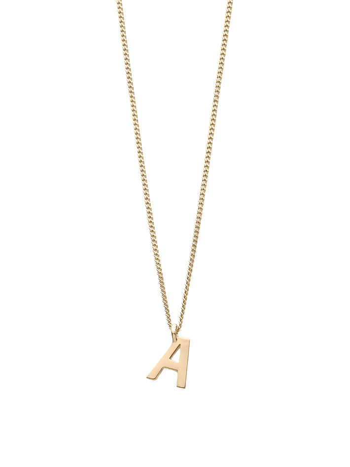 Note letter chain necklace