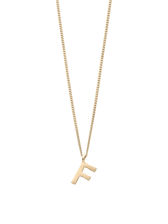 Note letter chain necklace