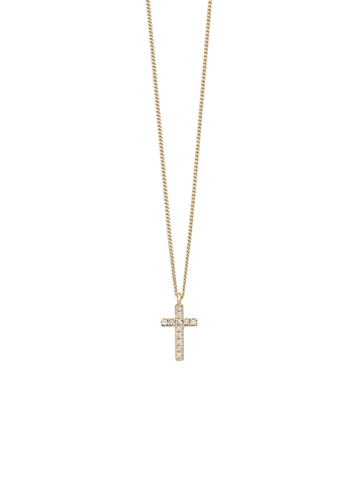 Novo diamond cross chain necklace photo