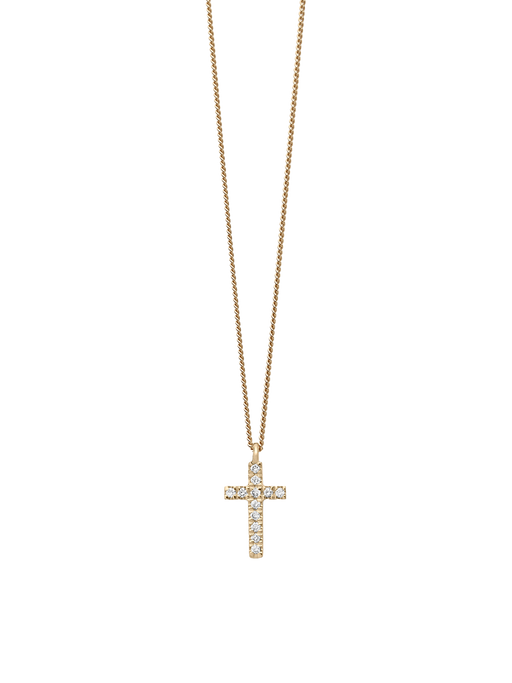 Novo diamond cross chain necklace photo