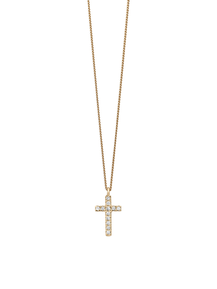 Novo diamond cross chain necklace