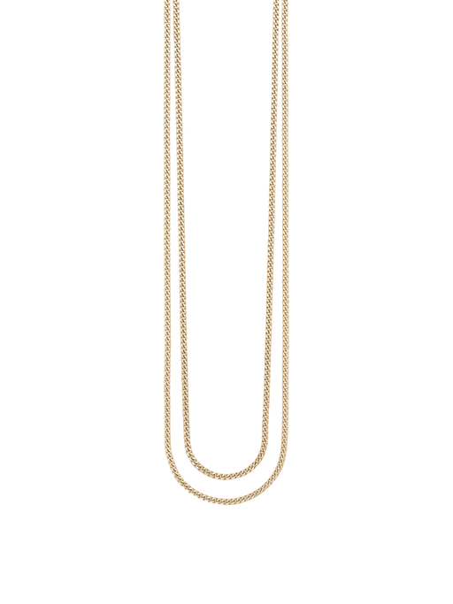 Nude double chain necklace photo