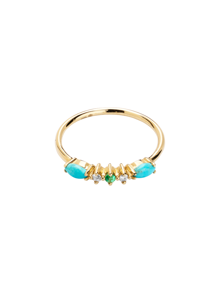 Gaia ring 6 turquoise