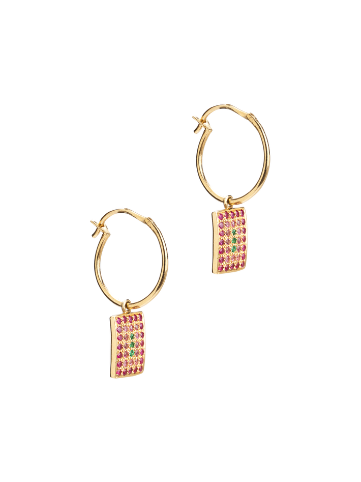 Victoria earrings 1 red