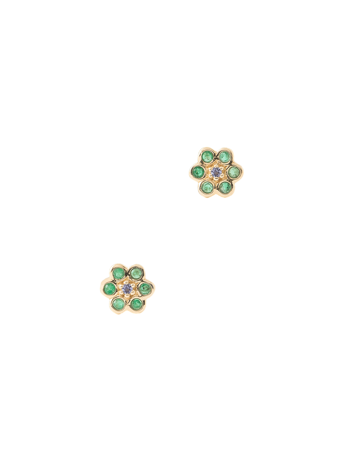 Miniflower studs 1 green