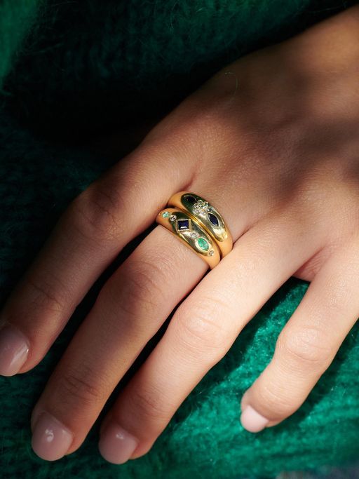 Miniflower Ring 2 Blue photo