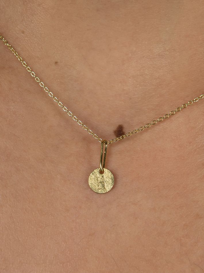 Custom initial charm necklace