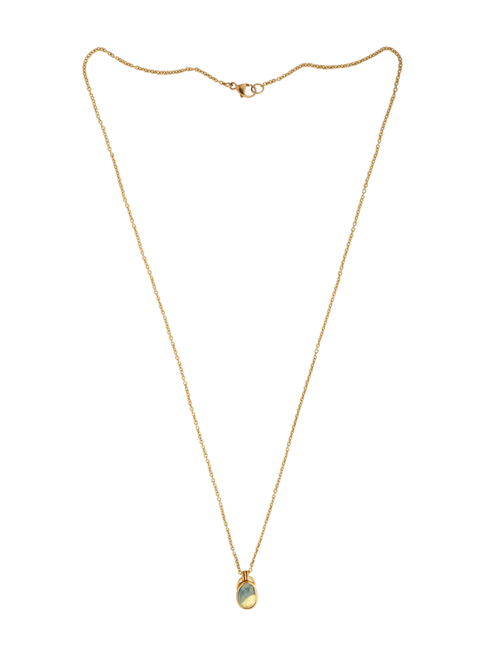 Freeform rose cut australian sapphire necklace iii