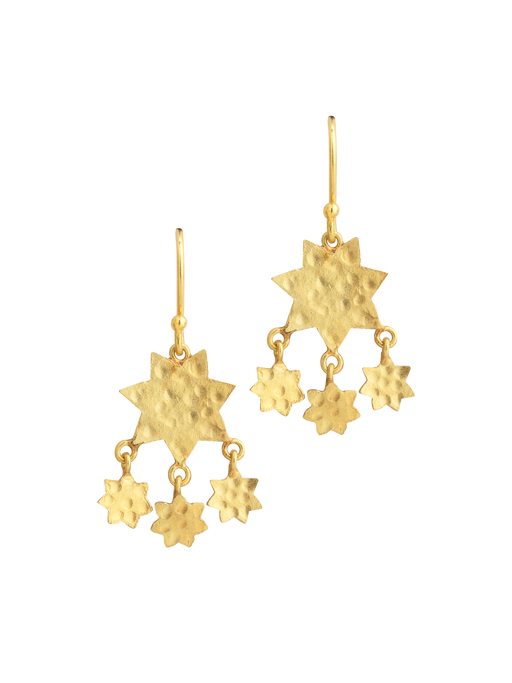 Star cascade earrings photo