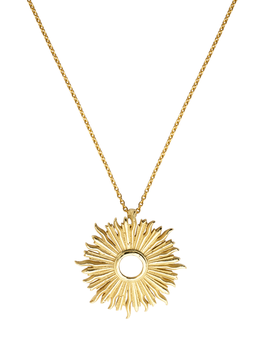 Large plain sunburst necklace photo