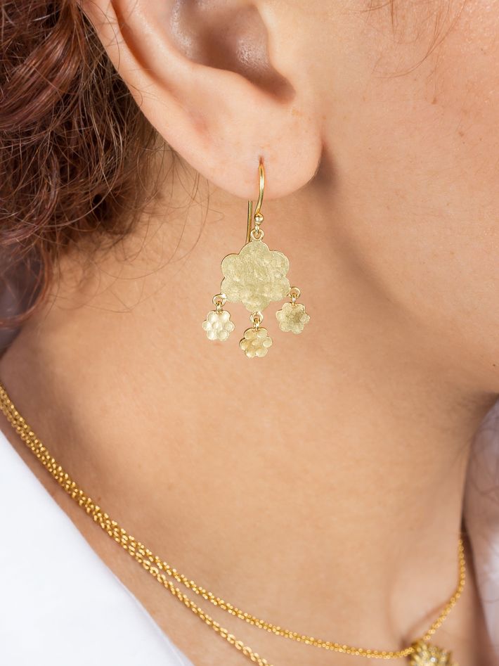 Marigold cascade earrings