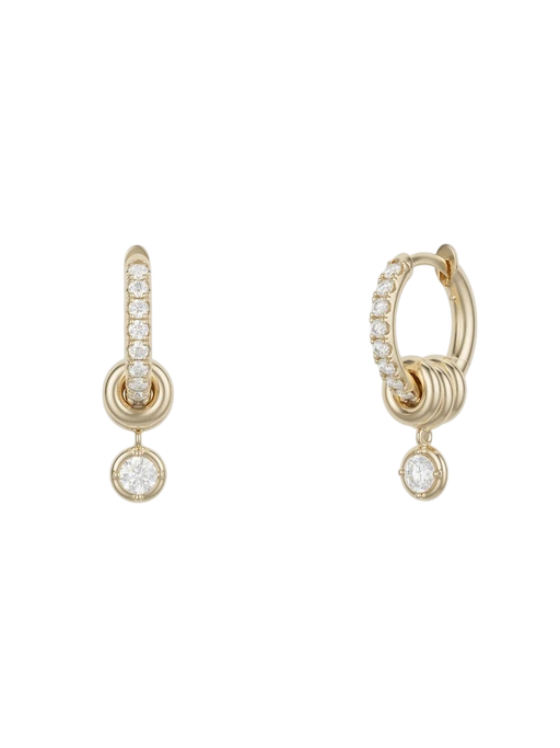 Zahra Pavé YG WD Earrings photo
